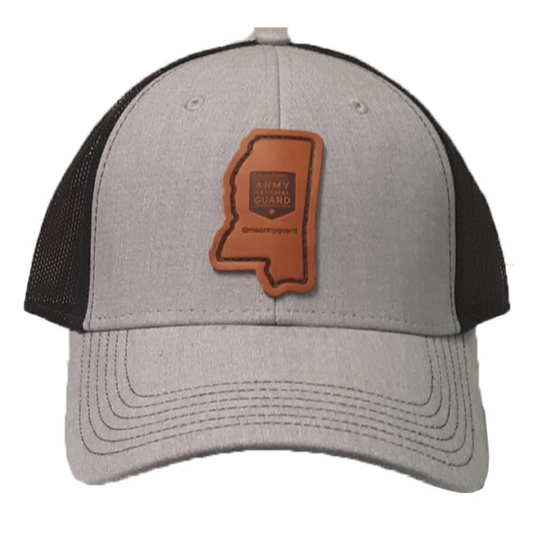 Customized 6 Panel Trucker Hat w/Leather Patch