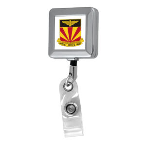 Square Metal Retractable Badge Holder