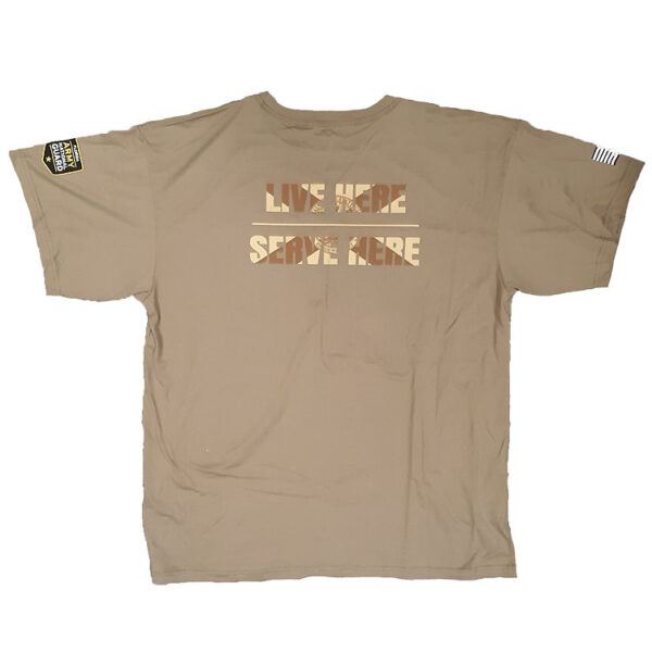 Coyote Brown AR 670-1 Compliant Military T-Shirt - Image 3