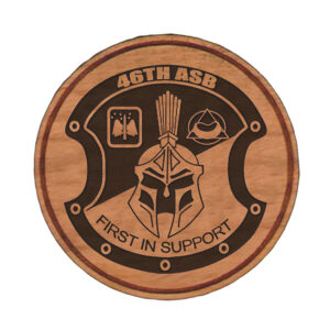Laser Engraved Hardwood Coin 2"