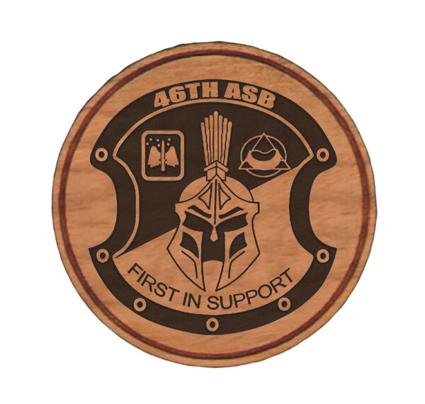 Laser Engraved Hardwood Coin 2"
