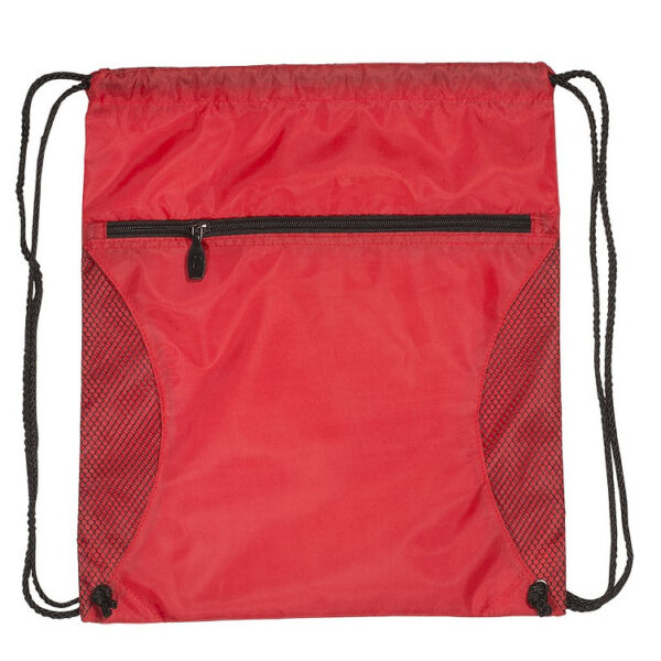Drawstring Bag with Mesh Inserts - Image 6