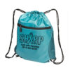 Drawstring Bag with Mesh Inserts