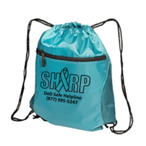 Drawstring Bag with Mesh Inserts
