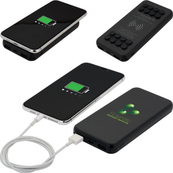 UL Cert Octo Grip Wireless Charger & Power Bank - 10,000 mAh - Image 3