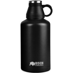 Black Bison 64oz Stainless Steel Beer Growler