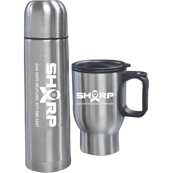 Bullet Flask and Thermal Mug Set - Image 2