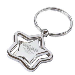 Resiliency Spinning Star Keychain