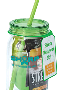 Stress Reliever Mason Jar Tumbler Kit