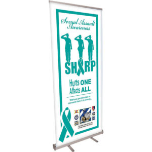 Sexual Assault Awareness Hurts one Hurts All Retractable Banner