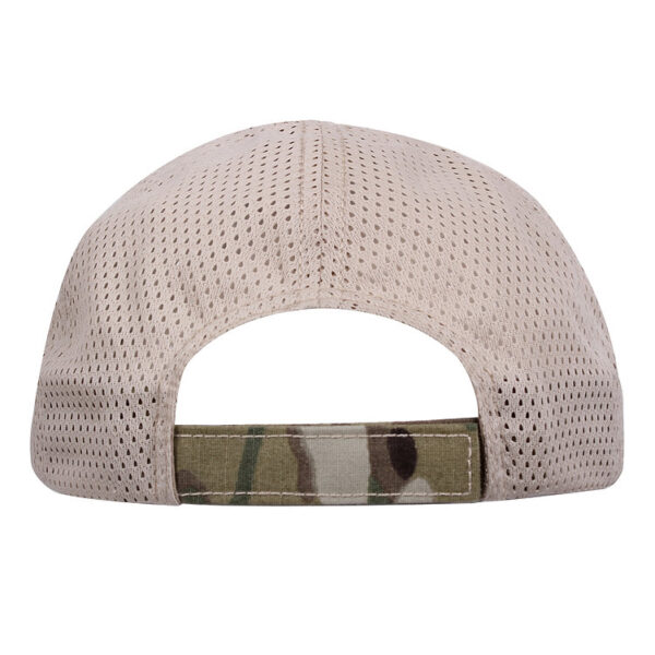 Multicam Tactical Mesh Back Cap With Embroidered US Flag - Image 2
