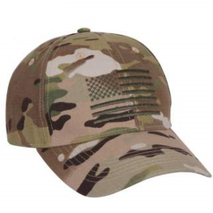 MultiCam Low Profile Cap With US Flag