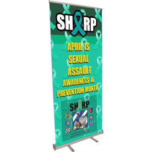 Sexual Assault Month Retractable Banner