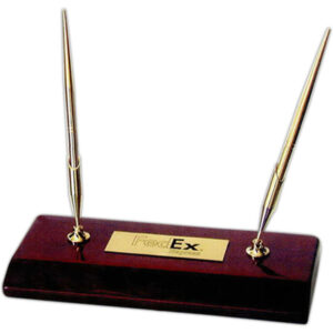 Piano Finish 2 Pen Desk Set