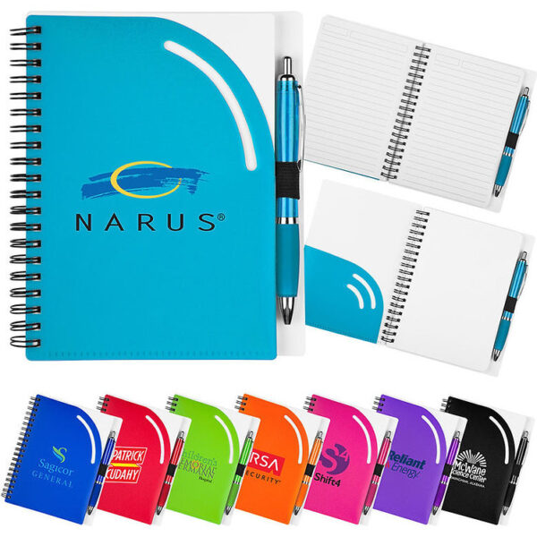 Curvy Top Journal with Pen - Image 2