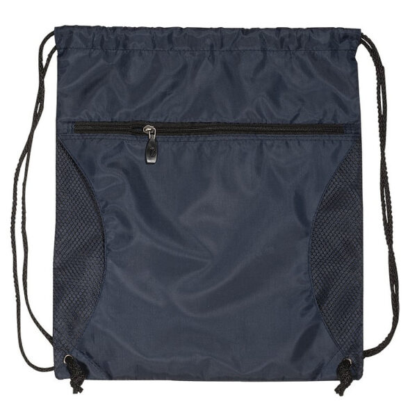 Drawstring Bag with Mesh Inserts - Image 7