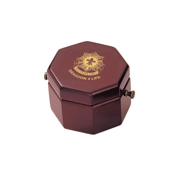 Rosewood Finish Clock with Swiveling Knobs