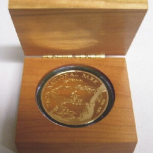 3" x 3" - Hardwood Box Laser Engraved Coin Box