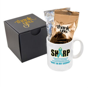 Soft Touch Gift Box with Full Color Mug and Gourmet Coffee