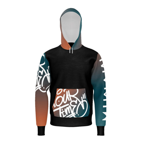 Indigo Unisex Dye-Sublimated Pullover Hoodie - Image 4