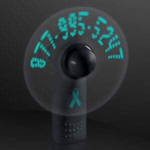 LED Light Message Hand Fan