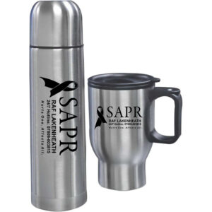 Bullet Flask and Thermal Mug Set
