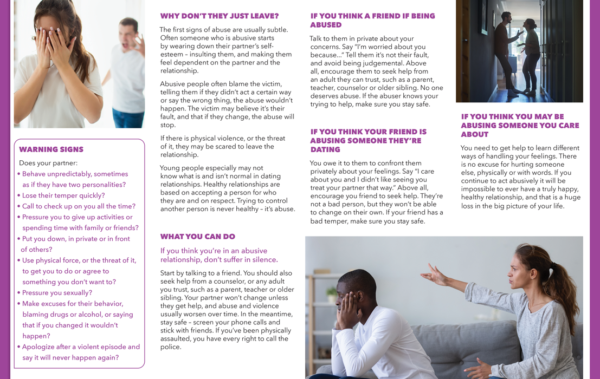 Dating Violence: Love Doesn't Have To Be This Way Pamphlet - Image 3