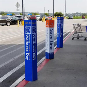 Bollard Three Sided Post Cover