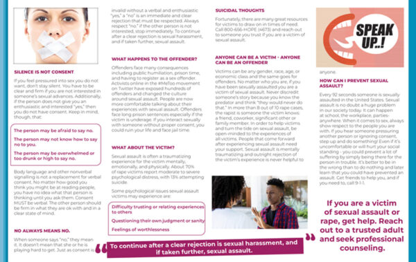 What is Consent? Avoid Sexual Harassment & Assault Pamphlet - Image 3