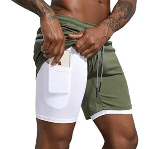 Men's Double Layer Workout Shorts