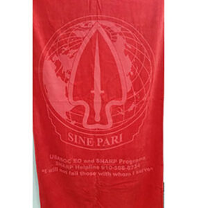 Colored Beach Towel with Tone on Tone Imprint