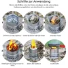 Mini Wooding Burning Camping Stove - Image 2