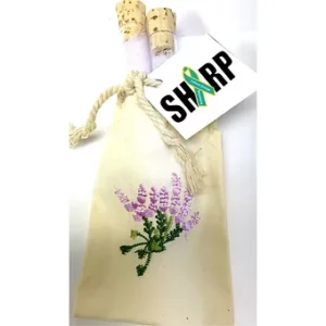 Lavender Vanilla Bath Salts in Cotton Jute Bag