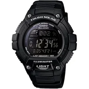Solar Powered Sports Watch W/Lap Memory - Black