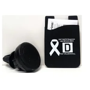 Magnetic Auto Phone Holder with Phone Pocket