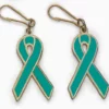 Gold Trimmed Awareness Zipper Pulls (2 sided)