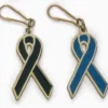Gold Trimmed Awareness Zipper Pulls (2 sided) - Image 2