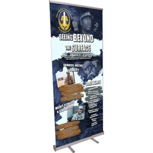Seeing Beyond the Surface Forces Retractable Banner