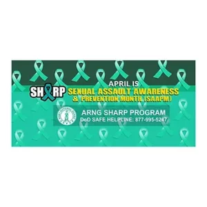 Sharp Sexual Assault Awareness Banner 4' x 10' Vinyl Banner S