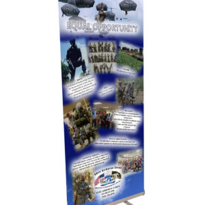 Equal Opportunity Retractable Banner - Blue Custom Design