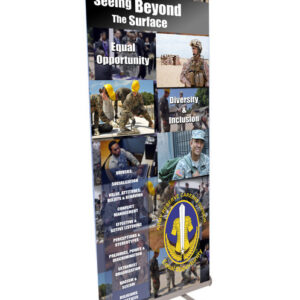 Equal Opportunity Retractable Banner - Blue Civilian See Beyond the Surf