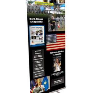 Equal Opportunity Retractable Banner - Black Civilian Design