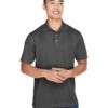 Harriton Mens Double Mesh Polo