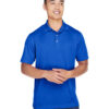 Harriton Mens Double Mesh Polo - Image 4